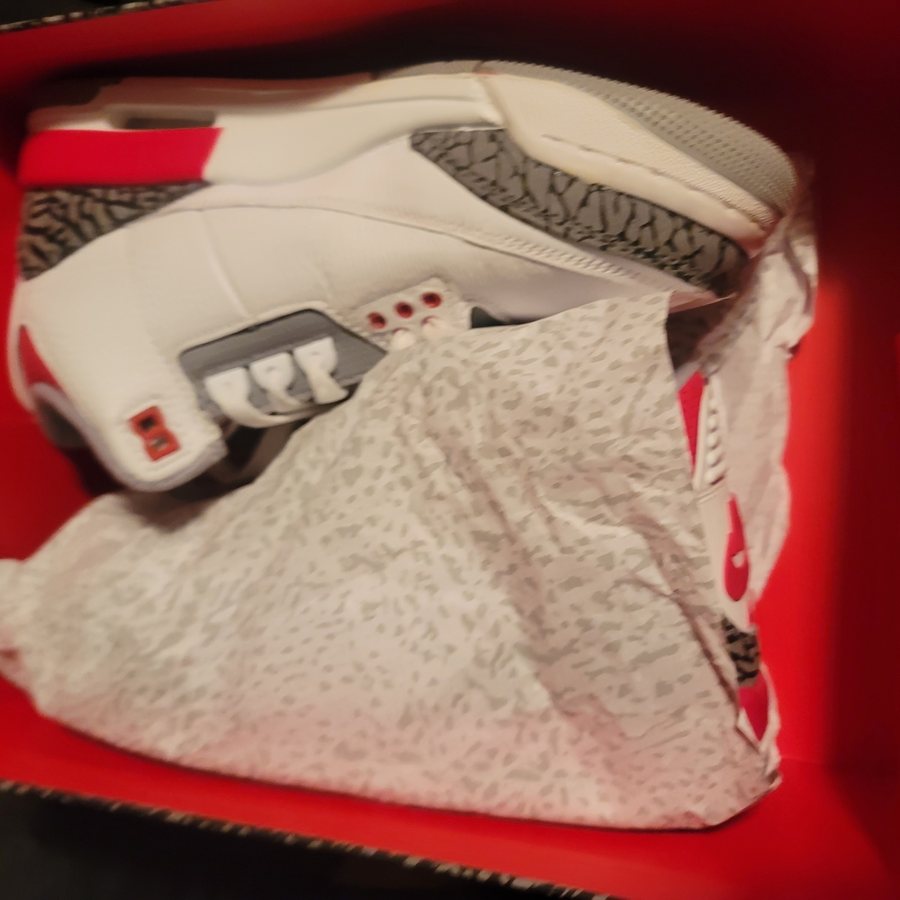 Fire Red Jordan 3s